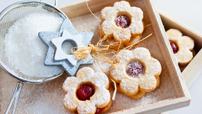 regali gastronomici natale biscotti linzer