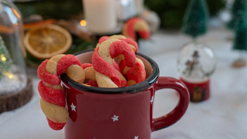 regali gastronomici natale candy cane cookies