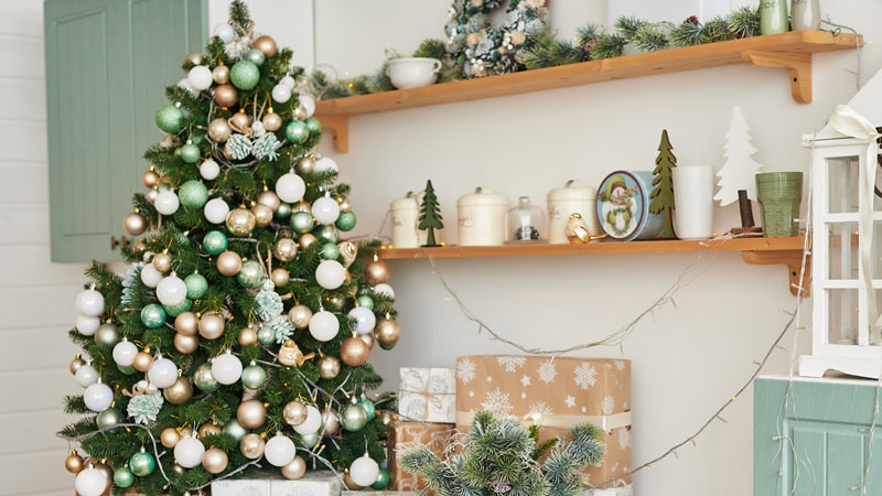 albero natale in cucina