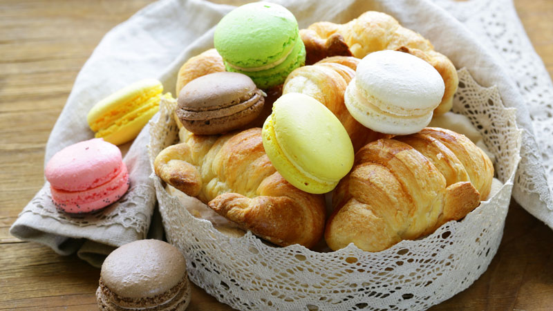 croissant e macaron