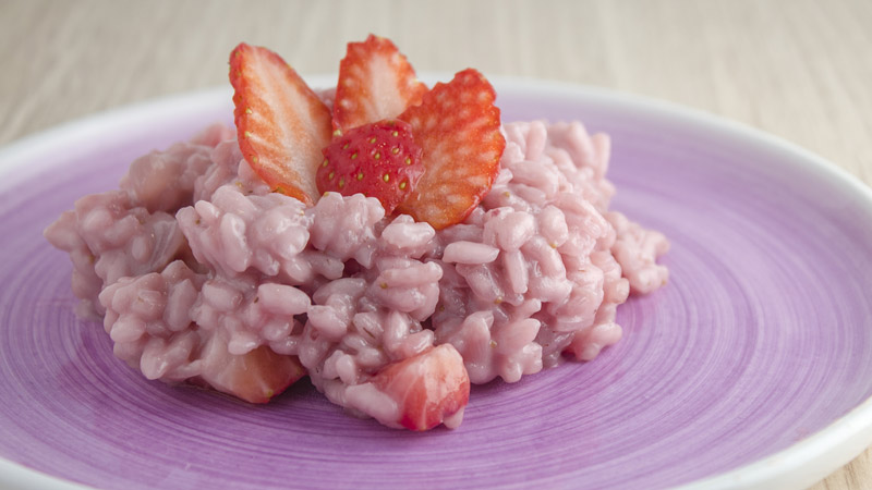 risotto con fragole