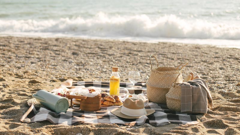 spiaggia picnic