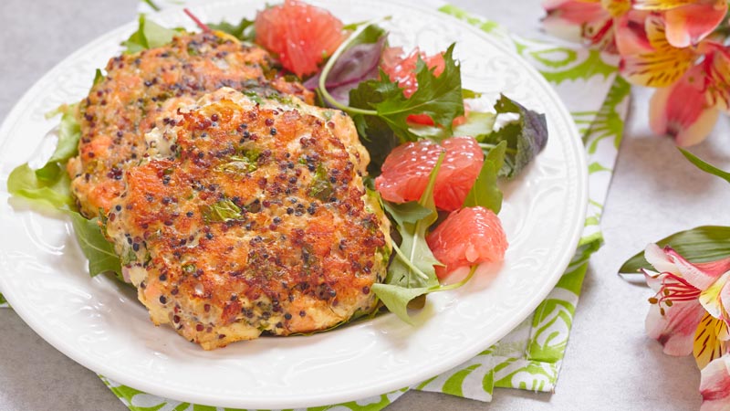 salmone in crosta di pane