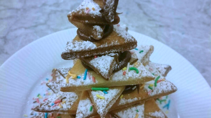 Albero di Natale biscotti e cioccolato