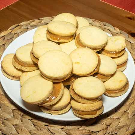 Alfajores con dulce de leche