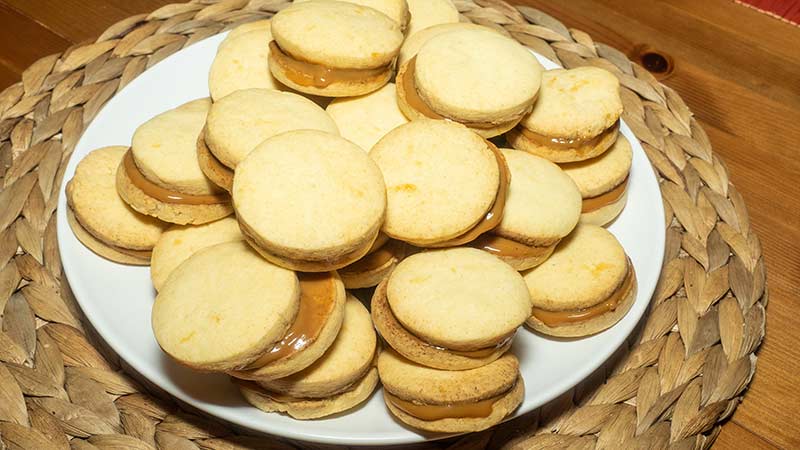 Alfajores con dulce de leche