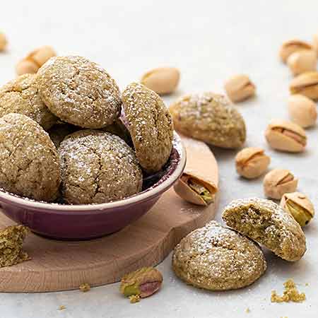 Amaretti al pistacchio