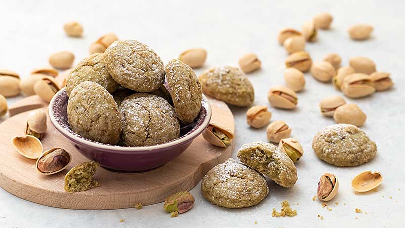 Amaretti al pistacchio