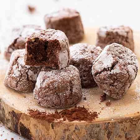 Amaretti morbidi al cacao