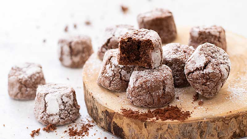 Amaretti morbidi al cacao