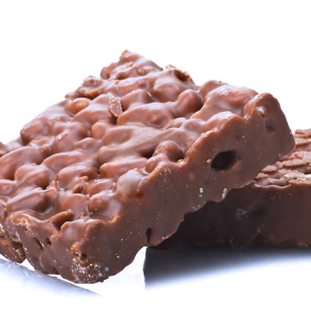 Barrette di cioccolato e riso soffiato