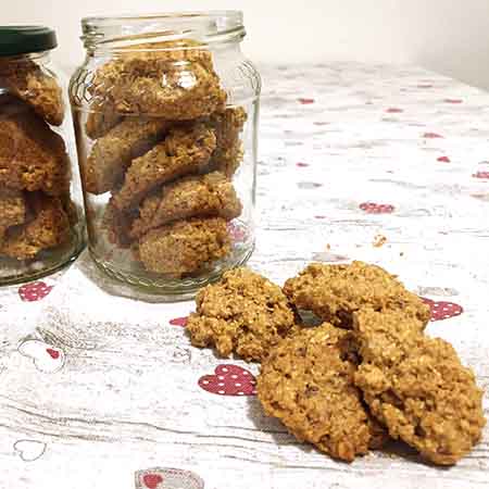 Biscotti avena, mandorle e noci