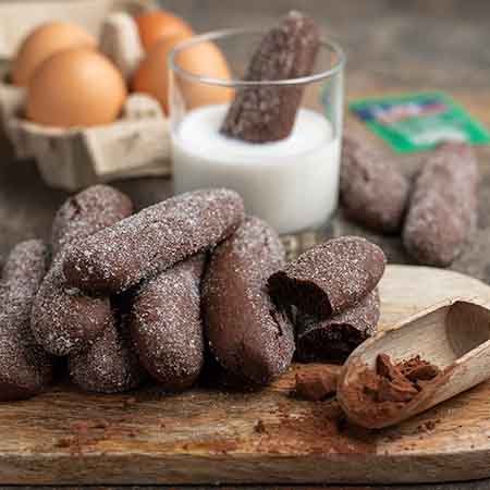 Biscotti da latte al cacao