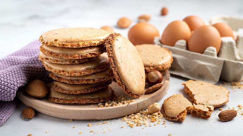 Biscotti di albumi mandorle e nocciole