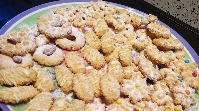 Biscotti di frolla montata al cocco