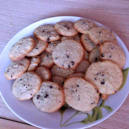 Biscotti morbidi cocco e cioccolato