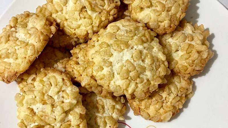 Biscotti riso soffiato e cocco