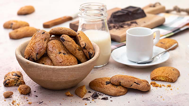 Biscotti rustici al cioccolato