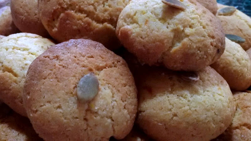 Biscotti salati con semi di zucca