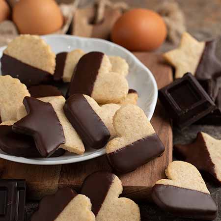 Biscotti semplici frolla e cioccolato