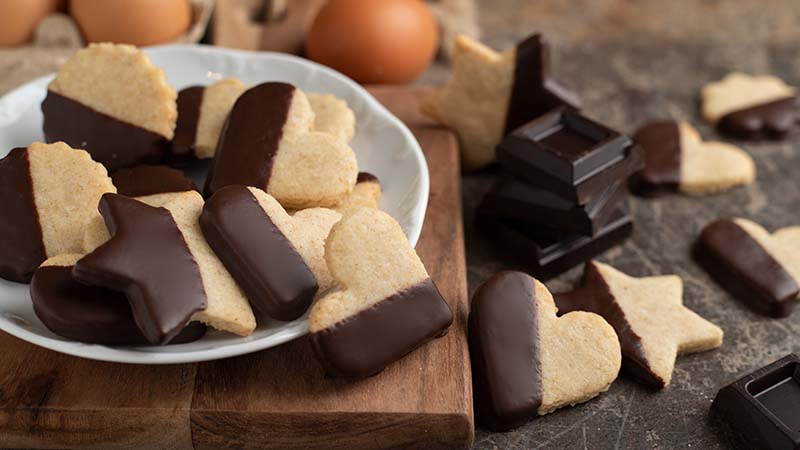 Biscotti semplici frolla e cioccolato