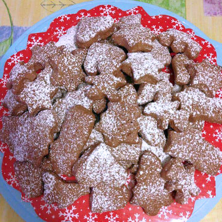 Biscottini di Natale al cacao