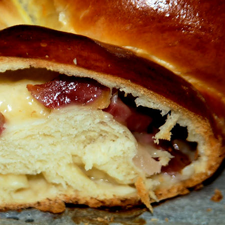 Brioche rustica prosciutto e scamorza