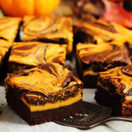 Brownies zucca e cioccolato