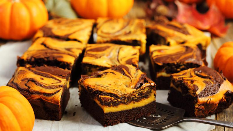 Brownies zucca e cioccolato