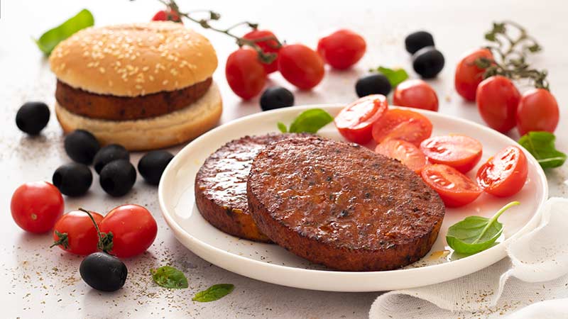 Burger Vegetale Pomodoro e Olive