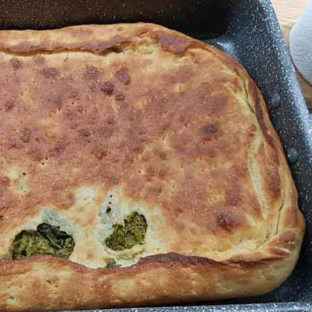 Calzone di rape, cipolla e alloro