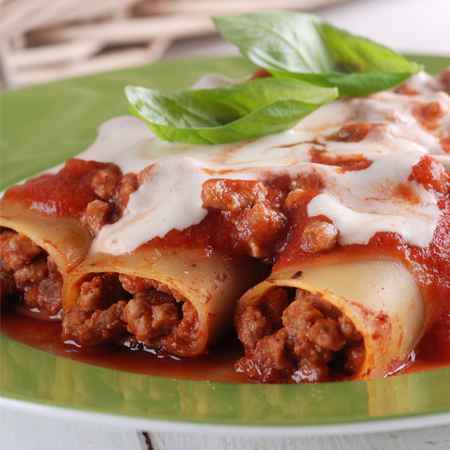 Cannelloni di ricotta con carne