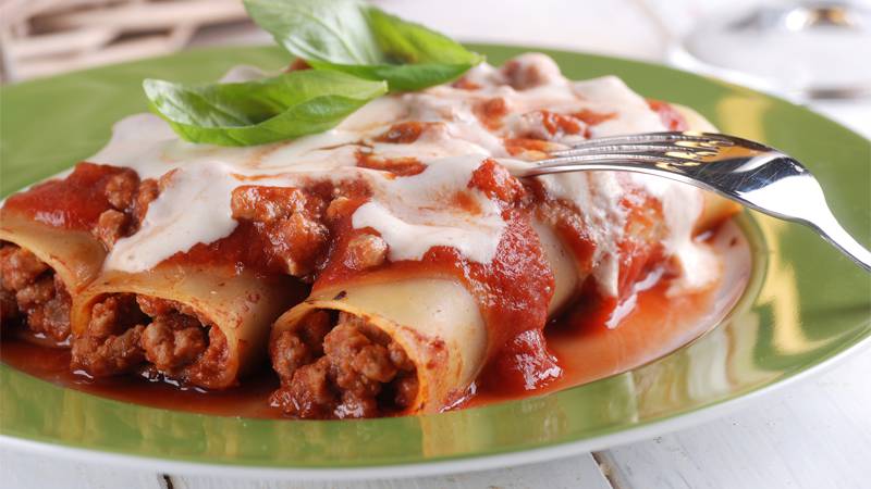 Cannelloni di ricotta con carne - Ricette Bimby