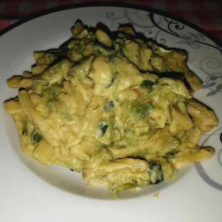 Carbonara di asparagi e zucchine