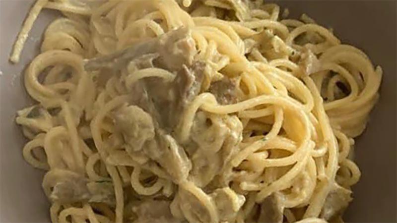 Carbonara di carciofi