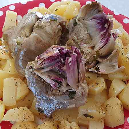 Carciofi e patate a Varoma