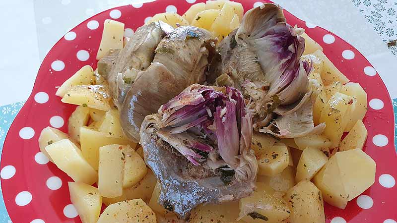 Carciofi e patate a Varoma