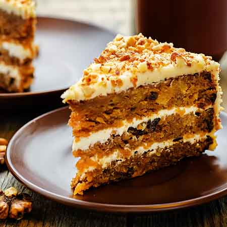 Caribbean carrot cake