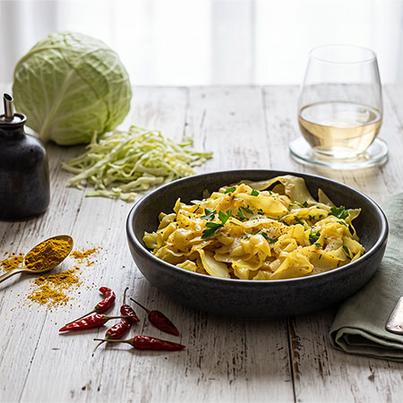 Cavolo cappuccio al curry
