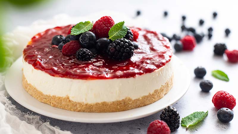 Cheesecake ai frutti di bosco