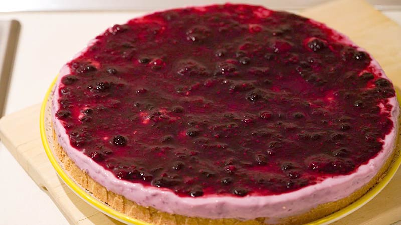 Cheesecake ai frutti di bosco con yogurt greco