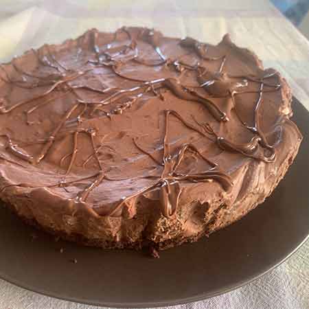 Cheesecake al doppio cioccolato