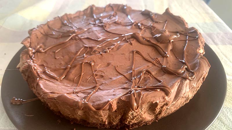 Cheesecake al doppio cioccolato