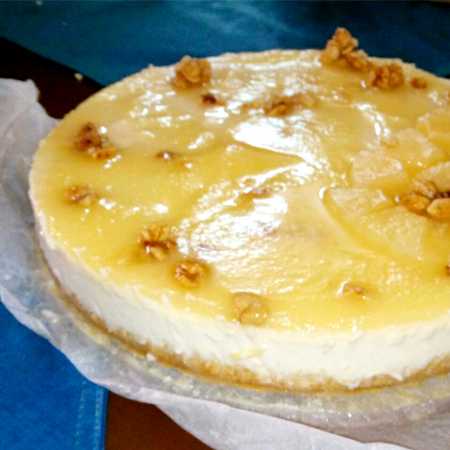 Cheesecake al mango e ananas