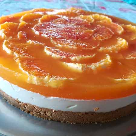 Cheesecake all'arancia