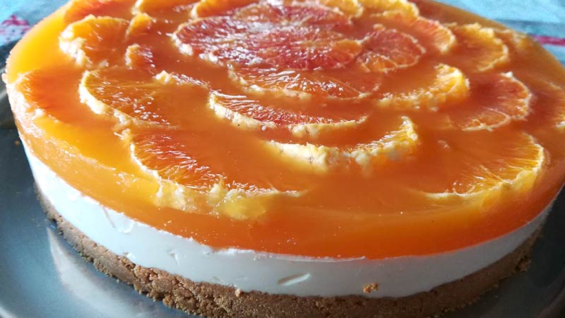 Cheesecake all'arancia