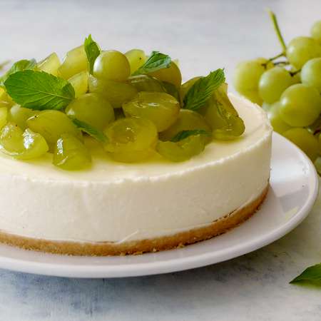 Cheesecake all'uva bianca