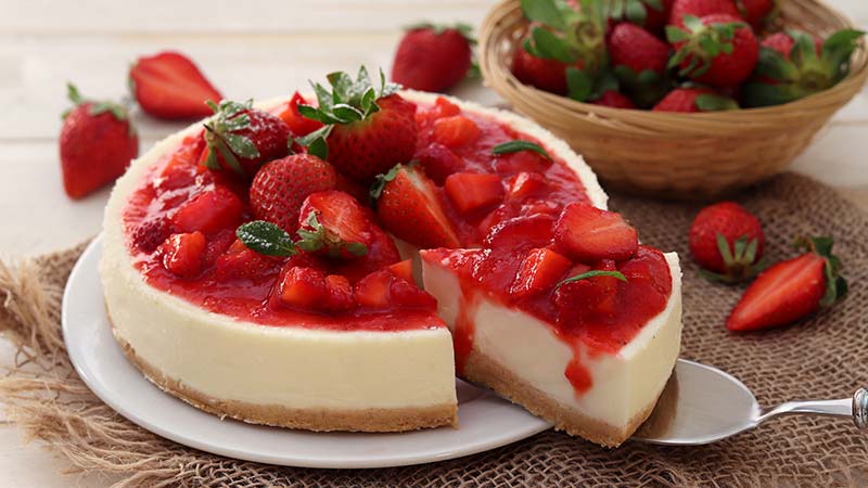 Cheesecake alle fragole al forno - Ricette Bimby