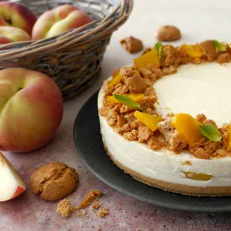 Cheesecake alle pesche