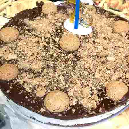 Cheesecake amaretti e cioccolato